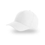 Boné para crianças de poliéster reciclado de baseball de 220 g/m2 cor branco