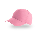 Boné para crianças de poliéster reciclado de baseball de 220 g/m2 cor cor-de-rosa claro