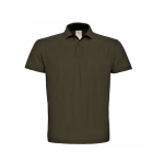 Polo de algodão piqué para homem com 2 botões 180 g/m2 B&C cor castanho