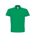 Polo de algodão piqué para homem com 2 botões 180 g/m2 B&C cor verde