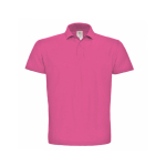 Polo de algodão piqué para homem com 2 botões 180 g/m2 B&C cor cor-de-rosa