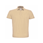 Polo de algodão piqué para homem com 2 botões 180 g/m2 B&C cor bege