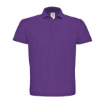 Polo de algodão piqué para homem com 2 botões 180 g/m2 B&C cor violeta