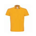 Polo de algodão piqué para homem com 2 botões 180 g/m2 B&C cor amarelo-escuro