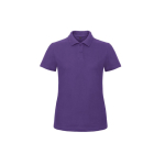 Polo de algodão piqué para mulher de manga curta 180 g/m2 B&C cor violeta