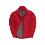 Casaco softshell elástico de poliéster para homem 300 g/m2 B&C cor vermelho