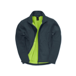 Casaco softshell elástico de poliéster para homem 300 g/m2 B&C cor azul-marinho