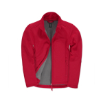 Casaco softshell elástico de poliéster para mulher 300 g/m2 B&C cor vermelho