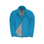 Casaco softshell elástico de poliéster para mulher 300 g/m2 B&C cor água-marinha