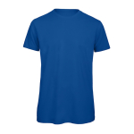 T-shirt de algodão orgânico para homem manga curta 140 g/m2 B&C cor azul real