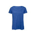 T-shirt de poliéster e algodão para mulher 130 g/m2 B&C cor azul real