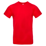 T-shirt de algodão para homem de manga curta 185 g/m2 B&C cor vermelho