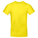 T-shirt de algodão para homem de manga curta 185 g/m2 B&C cor amarelo