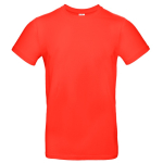 T-shirt de algodão para homem de manga curta 185 g/m2 B&C cor cor-de-laranja escuro