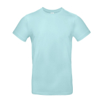 T-shirt de algodão para homem de manga curta 185 g/m2 B&C cor azul pastel