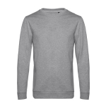 Sweatshirt de gola redonda de algodão ajustada 280 g/m2 B&C cor cinzento-claro