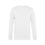 Sweatshirt de gola redonda de algodão orgânico 280 g/m2 B&C cor branco