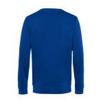 Sweatshirt de gola redonda de algodão orgânico 280 g/m2 B&C cor azul real