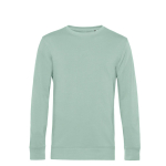 Sweatshirt de gola redonda de algodão orgânico 280 g/m2 B&C cor verde menta