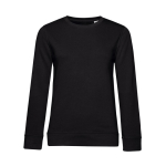 Sweatshirt para mulher de manga comprida em algodão 280 g/m2 B&C cor preto