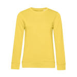 Sweatshirt para mulher de manga comprida em algodão 280 g/m2 B&C cor amarelo