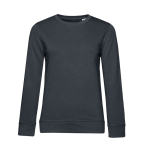 Sweatshirt para mulher de manga comprida em algodão 280 g/m2 B&C cor cinzento-escuro