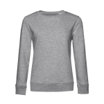 Sweatshirt para mulher de manga comprida em algodão 280 g/m2 B&C cor cinzento-claro