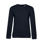 Sweatshirt para mulher de manga comprida em algodão 280 g/m2 B&C cor azul-marinho