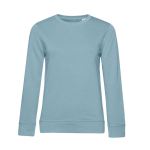 Sweatshirt para mulher de manga comprida em algodão 280 g/m2 B&C cor azul acinzentado