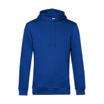 Sweatshirt moderna de algodão orgânico com capuz 280 g/m2 B&C cor azul real