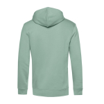 Sweatshirt moderna de algodão orgânico com capuz 280 g/m2 B&C cor verde menta