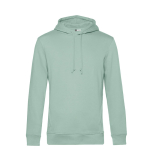 Sweatshirt moderna de algodão orgânico com capuz 280 g/m2 B&C cor verde menta