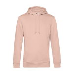 Sweatshirt moderna de algodão orgânico com capuz 280 g/m2 B&C cor rosa pastel