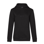 Sweatshirt de algodão e poliéster reciclado para mulher 280 g/m2 B&C cor preto