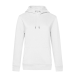 Sweatshirt de algodão e poliéster reciclado para mulher 280 g/m2 B&C cor branco