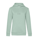 Sweatshirt de algodão e poliéster reciclado para mulher 280 g/m2 B&C cor verde menta