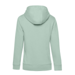 Sweatshirt de algodão e poliéster reciclado para mulher 280 g/m2 B&C cor verde menta