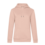 Sweatshirt de algodão e poliéster reciclado para mulher 280 g/m2 B&C cor rosa pastel