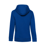 Sweatshirt de algodão para mulher com fecho 280 g/m2 B&C cor azul real