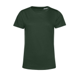 T-shirt de algodão orgânico para mulher manga curta 150 g/m2 B&C cor verde bosque