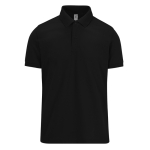 Polo clássico unissexo de algodão em manga curta 180 g/m2 B&C cor preto