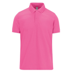 Polo clássico unissexo de algodão em manga curta 180 g/m2 B&C cor cor-de-rosa