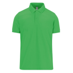 Polo clássico unissexo de algodão em manga curta 180 g/m2 B&C cor verde maçã