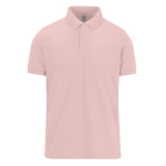 Polo clássico unissexo de algodão em manga curta 180 g/m2 B&C cor rosa pastel