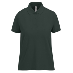 Polo clássico de algodão para mulher de manga curta 180 g/m2 B&C cor verde bosque