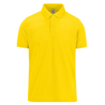 Polo corporativo básico unissexo de algodão manga curta 210 g/m2 B&C cor amarelo