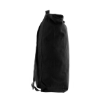 Mochila roll-top para portátil feita de algodão reciclado 15'' cor preto quinta vista