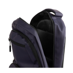 Mochila de couro sintético vários compartimentos no exterior 15'' cor azul-marinho segunda vista