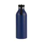 Garrafa de aço inoxidável reciclado e alça de suporte 500ml cor azul-marinho quinta vista