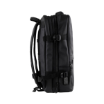 Mochila de viagem impermeável com suporte para trolley cor preto vista detalhe 3